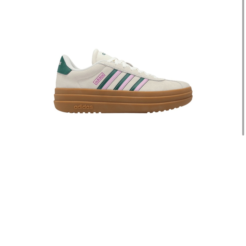 Adidas VL Court Bold Off White Collegiate Green Lilac JI1788 Women’s Shoe - Picture 10 of 11